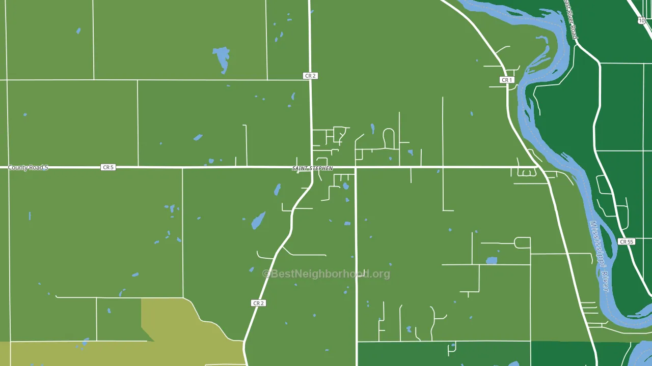 56375, MN block-group voter-turnout map