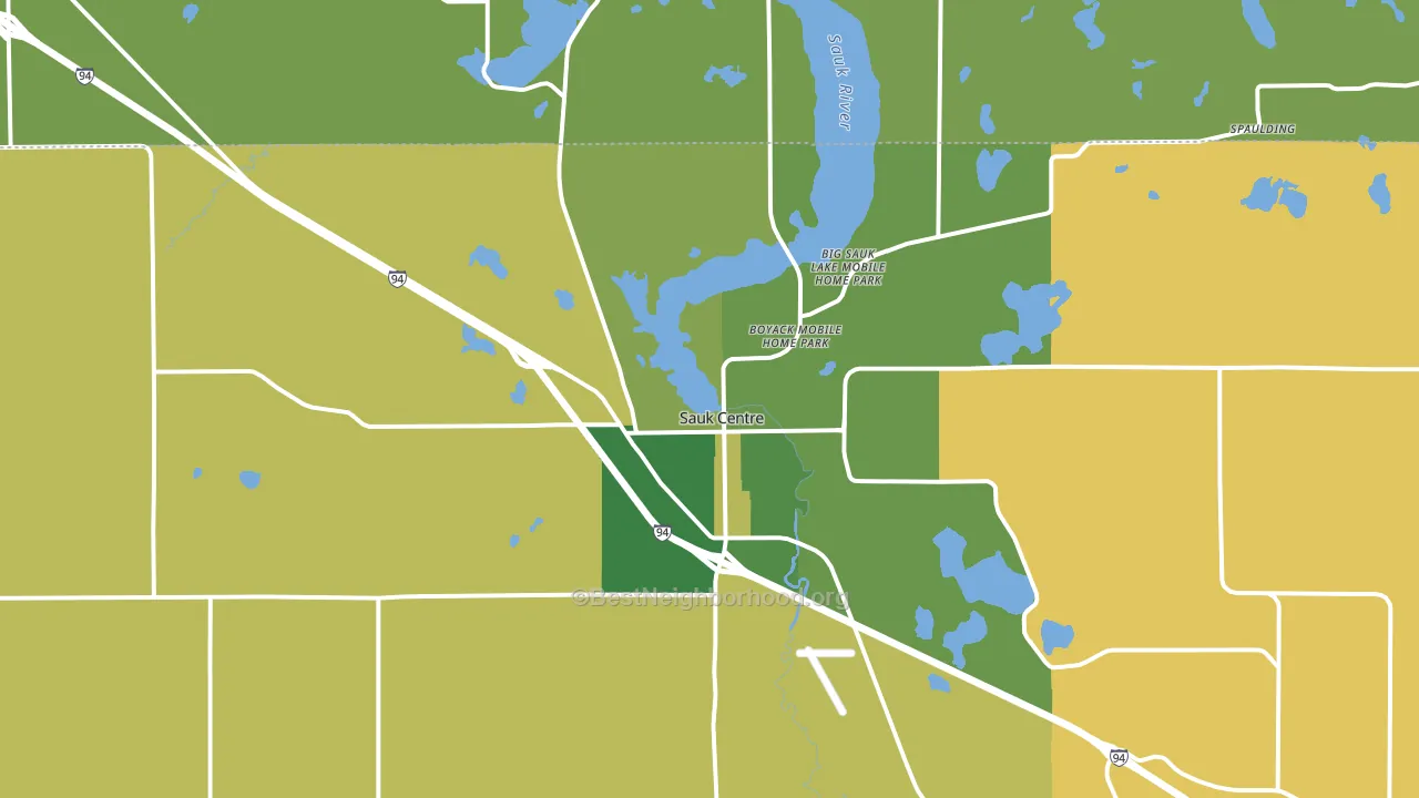 56378, MN block-group voter-turnout map