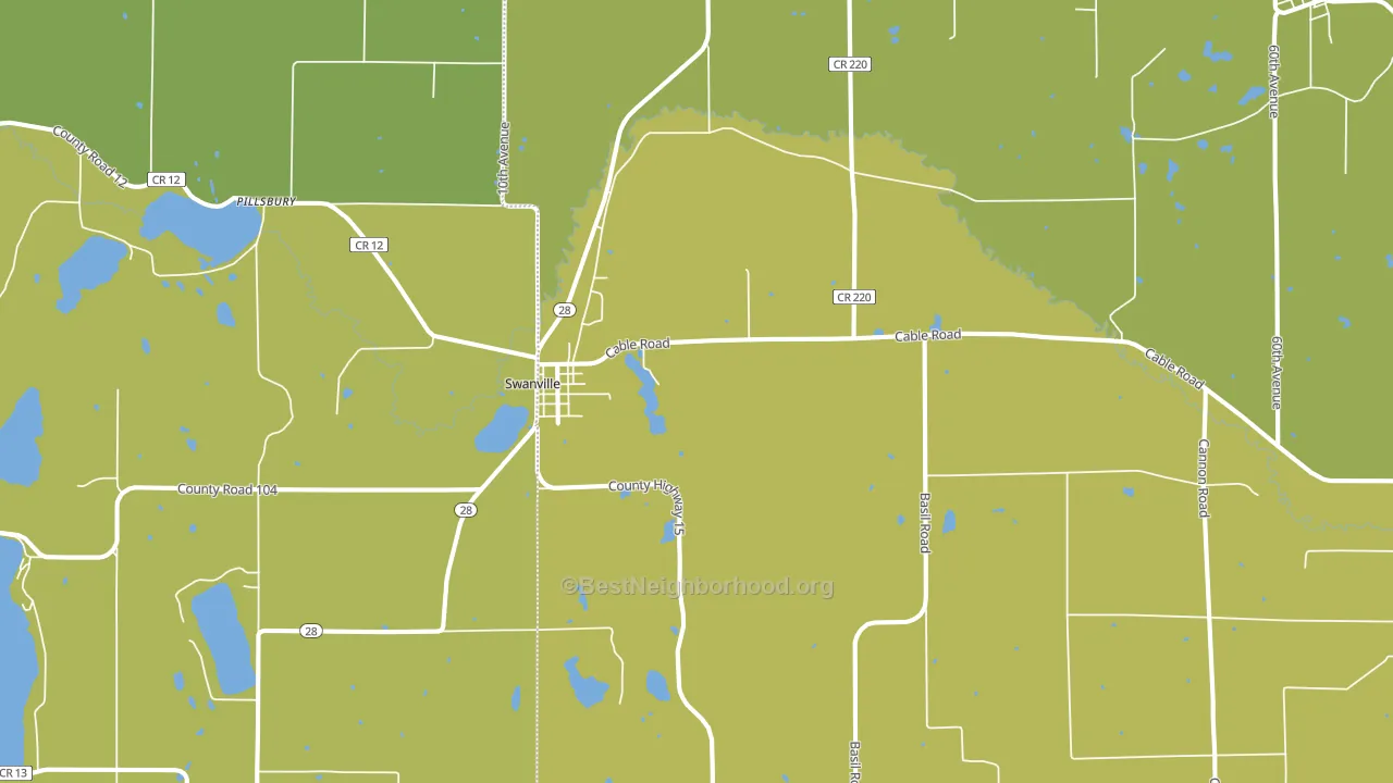 56382, MN block-group voter-turnout map
