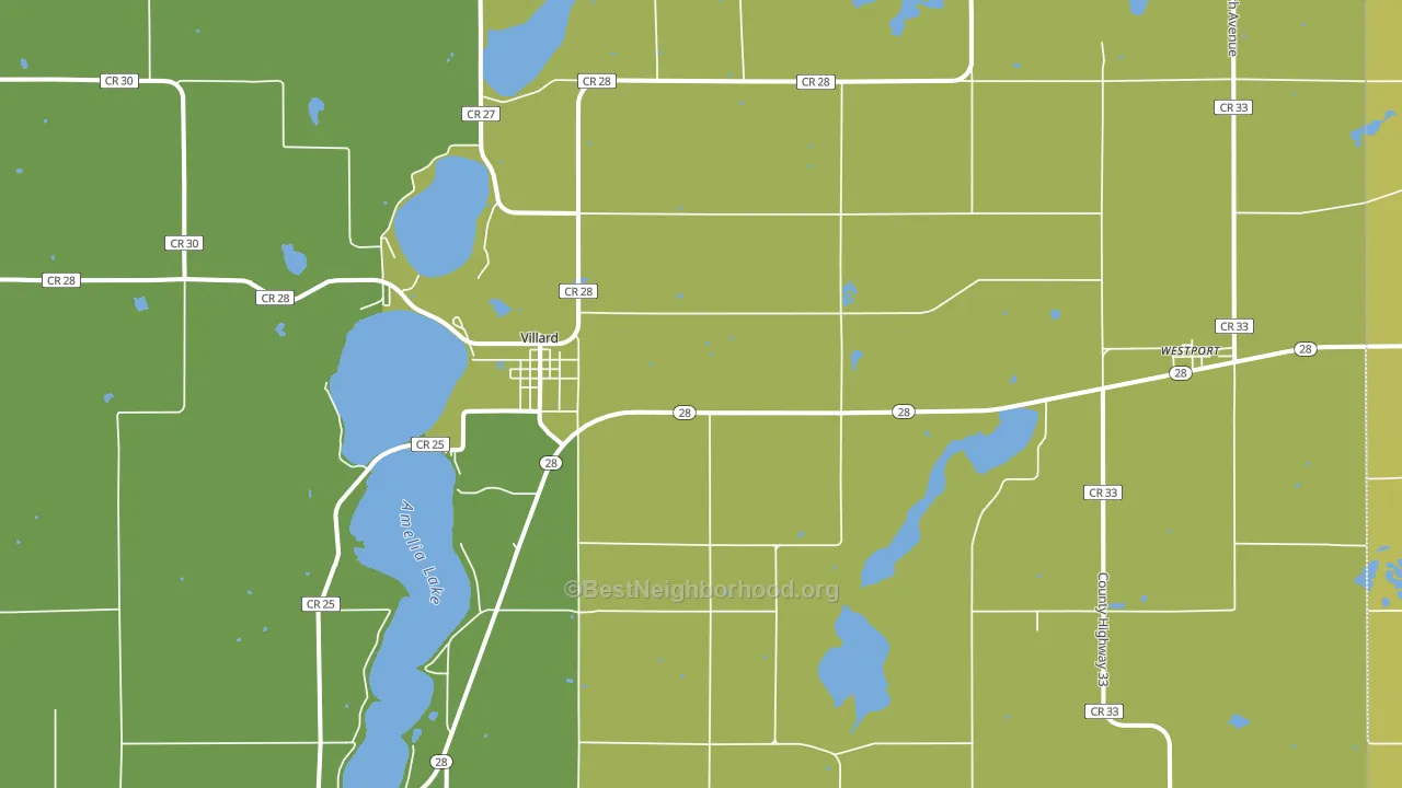 56385, MN block-group voter-turnout map