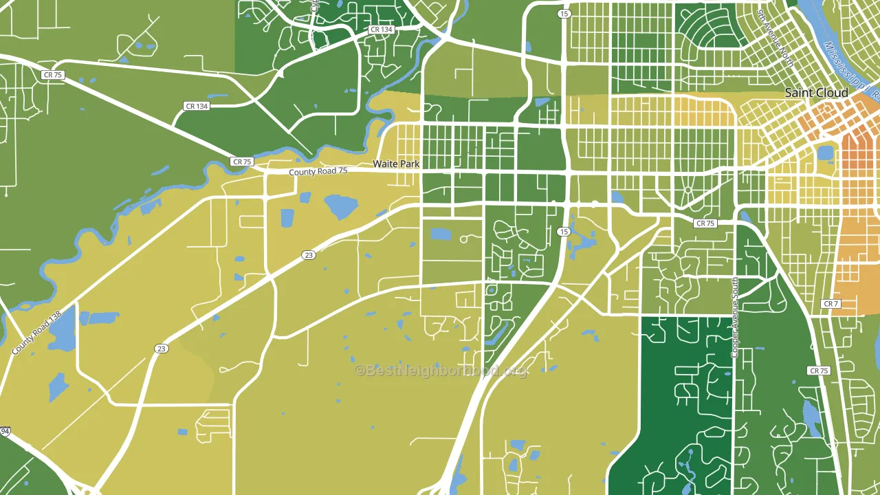 56387, MN block-group voter-turnout map