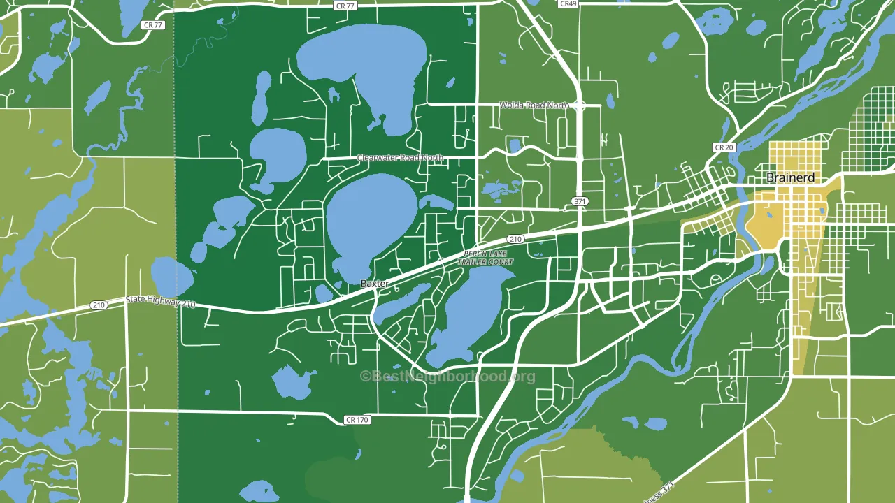56425, MN block-group voter-turnout map