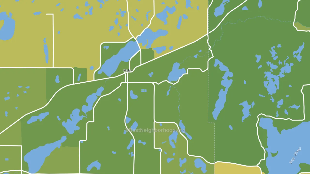 56433, MN block-group voter-turnout map