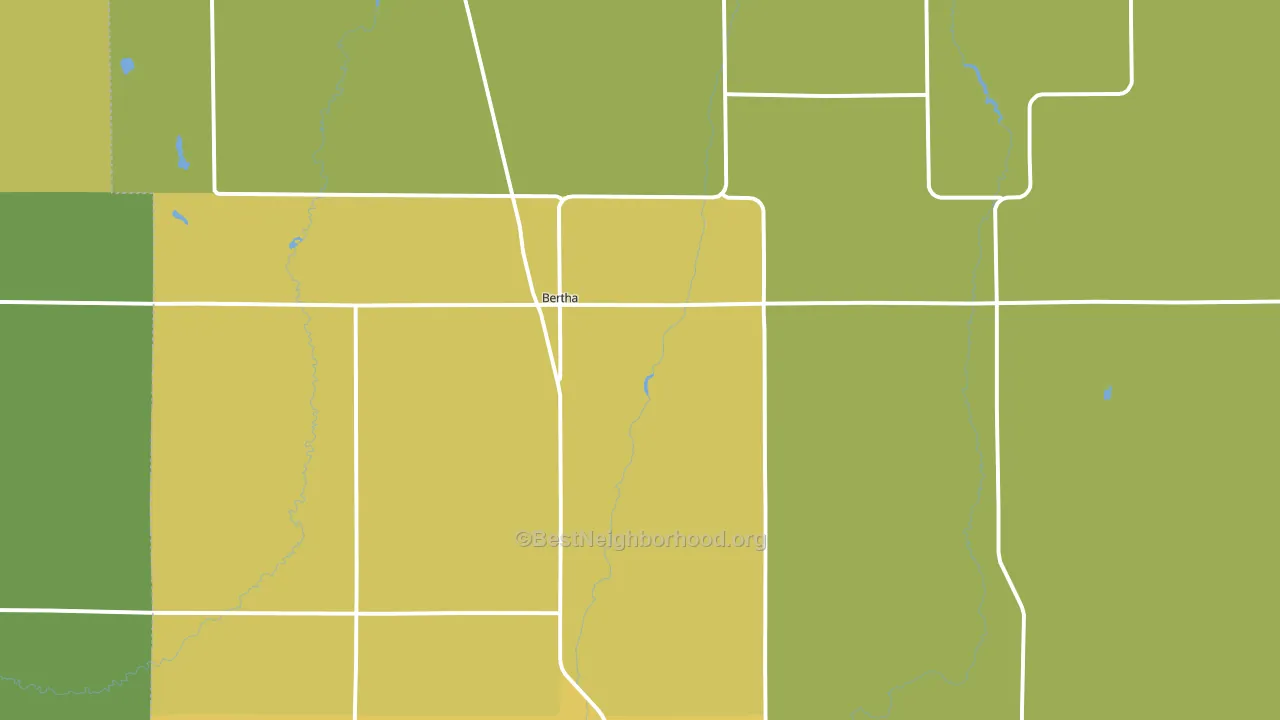 56437, MN block-group voter-turnout map