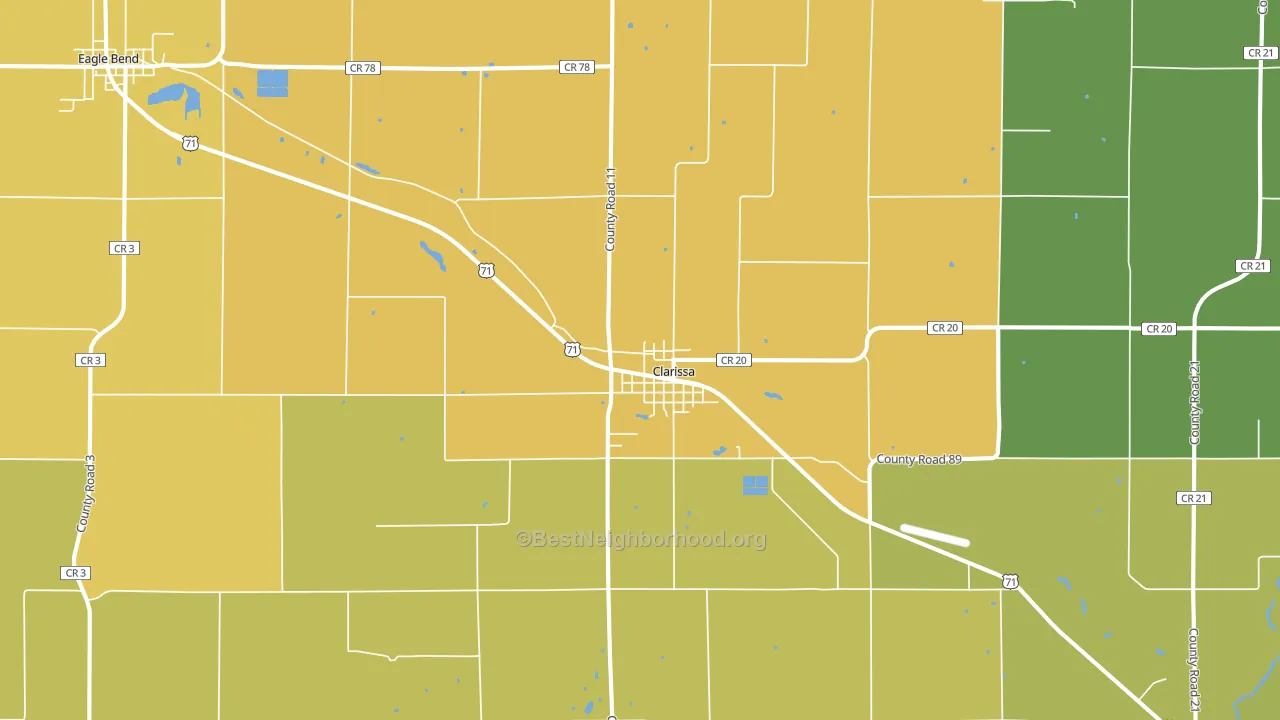 56440, MN block-group voter-turnout map