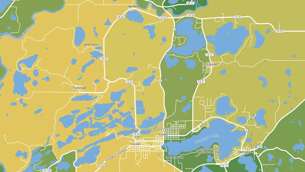 56441, MN block-group voter-turnout map