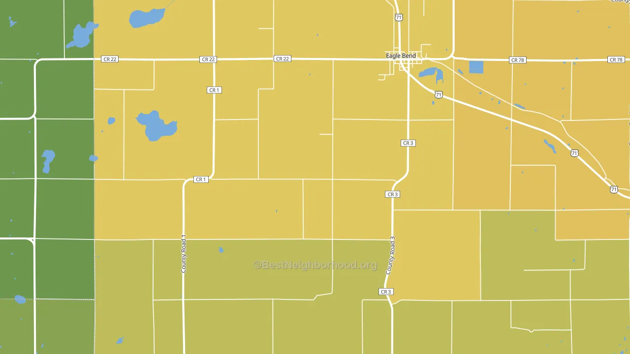 56446, MN block-group voter-turnout map