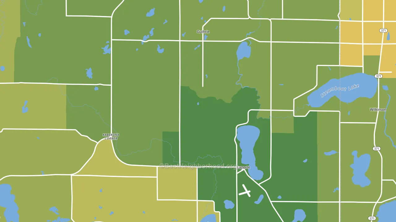 56461, MN block-group voter-turnout map