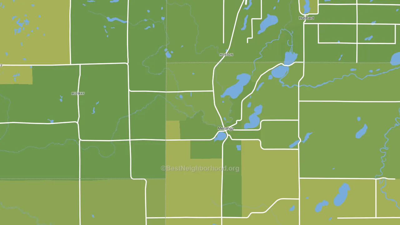 56464, MN block-group voter-turnout map