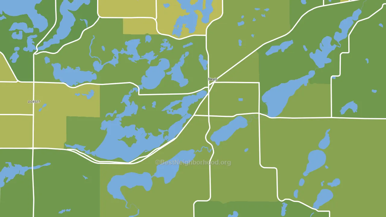 56467, MN block-group voter-turnout map