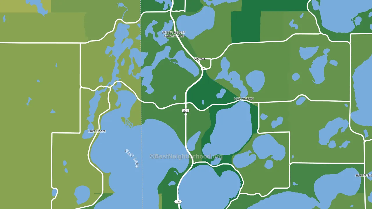 56468, MN block-group voter-turnout map