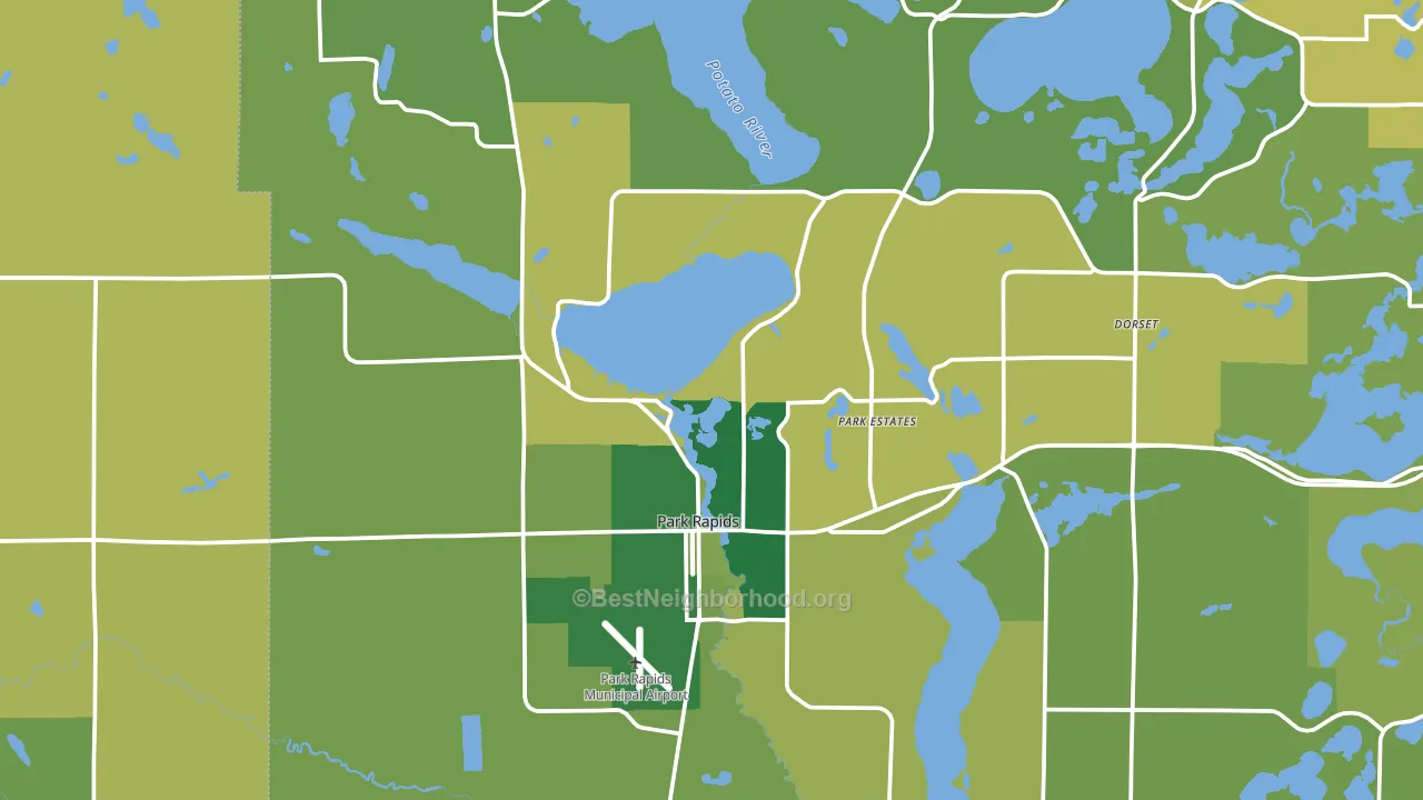 56470, MN block-group voter-turnout map