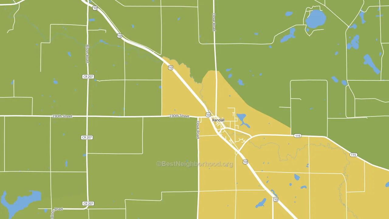 56475, MN block-group voter-turnout map