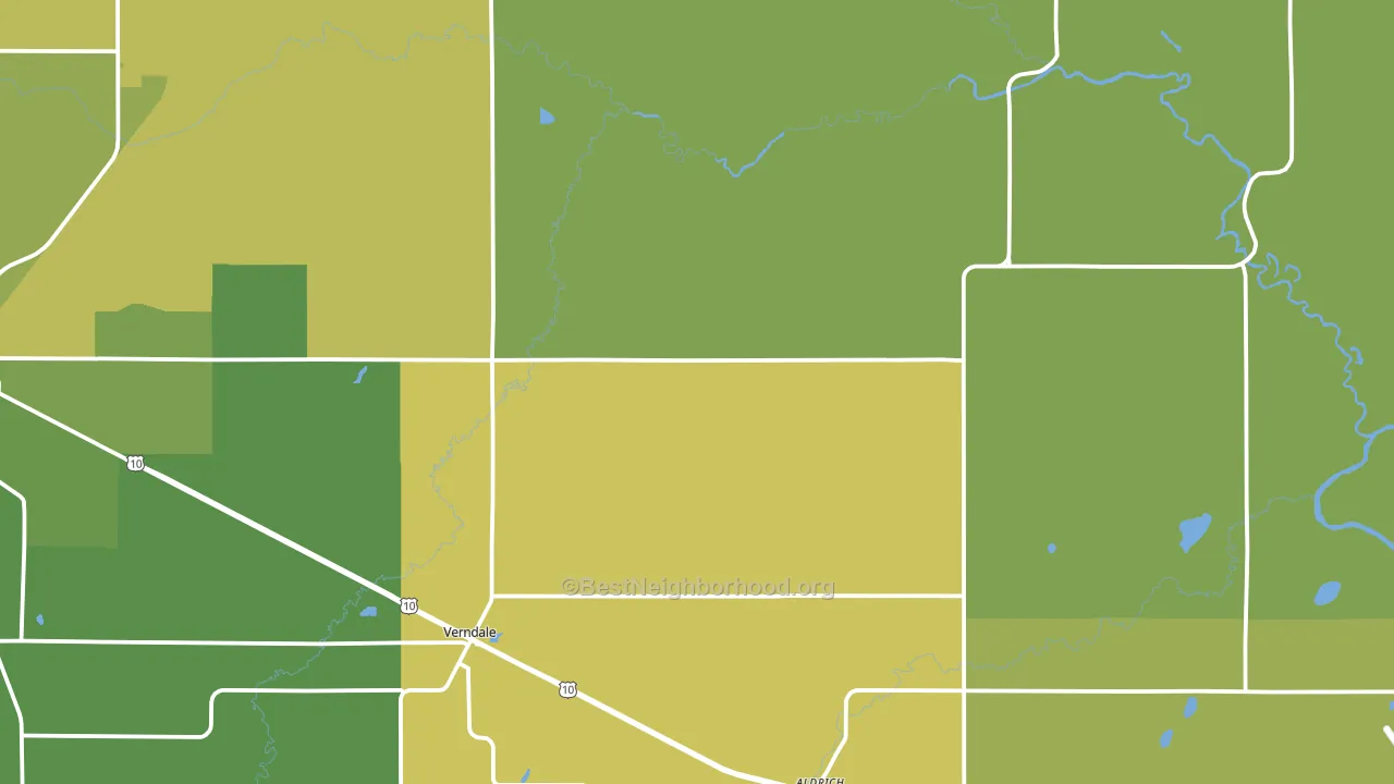 56481, MN block-group voter-turnout map