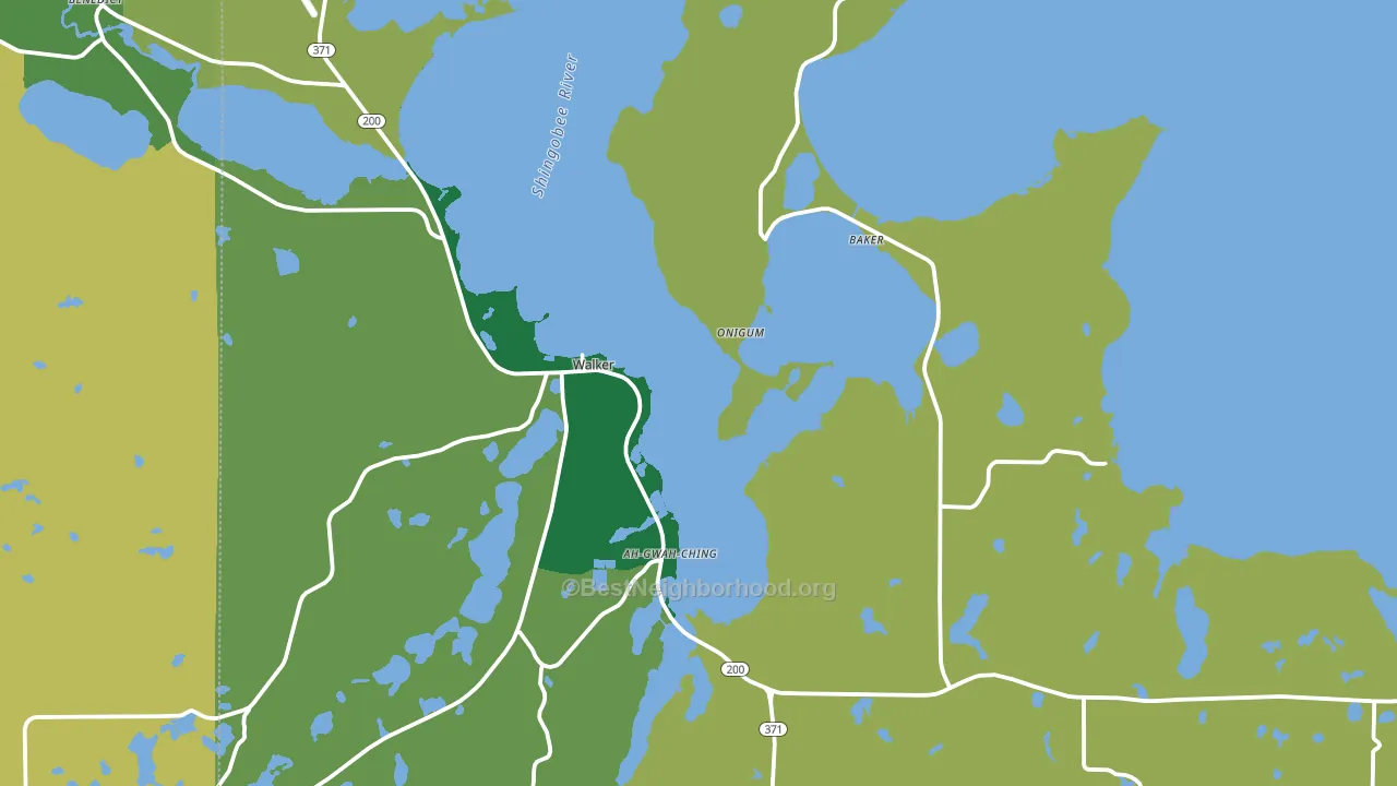 56484, MN block-group voter-turnout map
