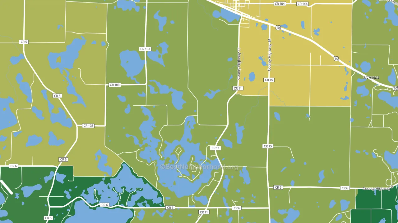 56511, MN block-group voter-turnout map