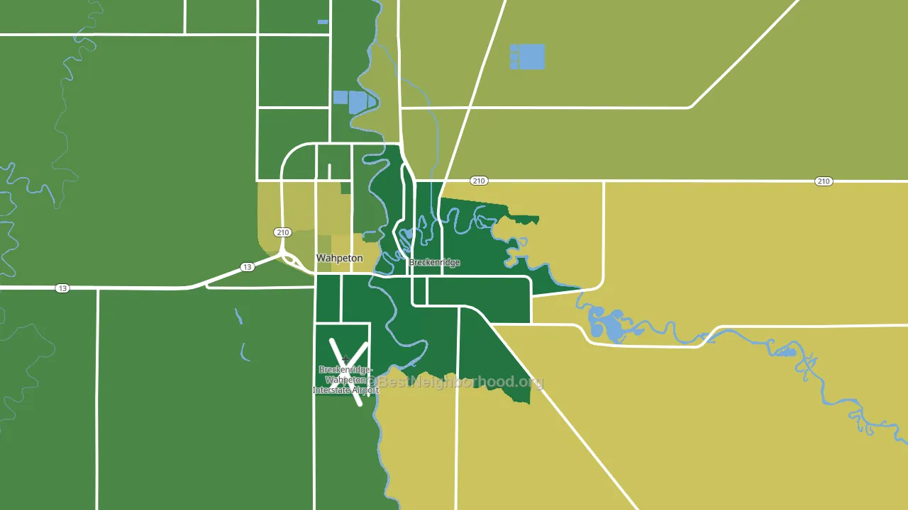 56520, MN block-group voter-turnout map