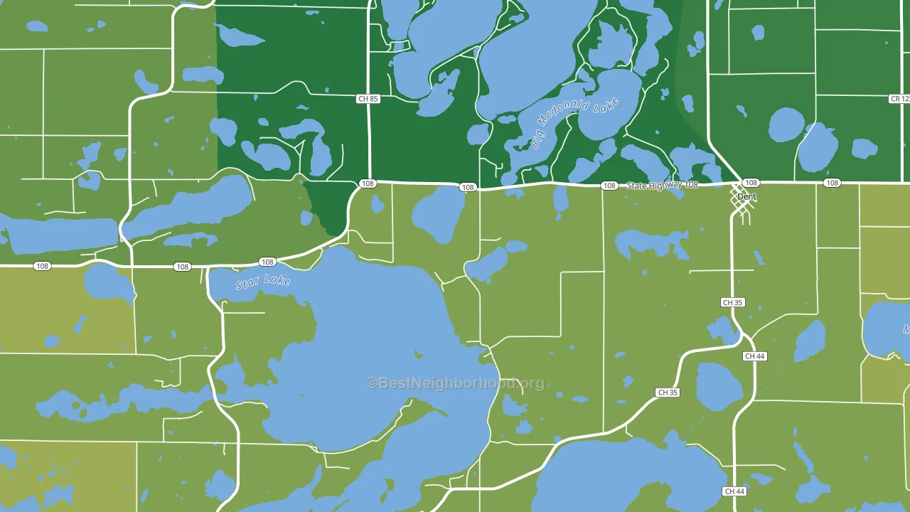 56528, MN block-group voter-turnout map