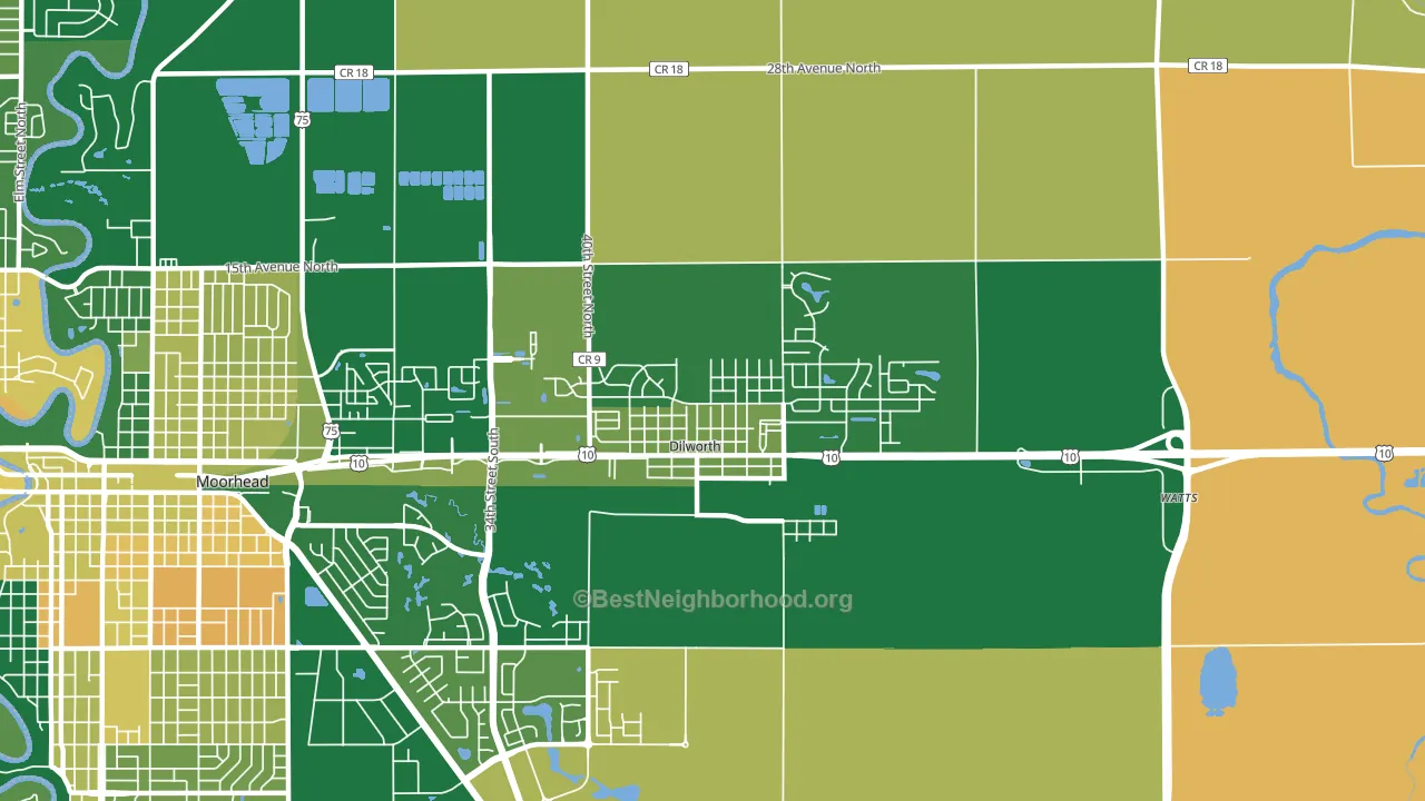 56529, MN block-group voter-turnout map
