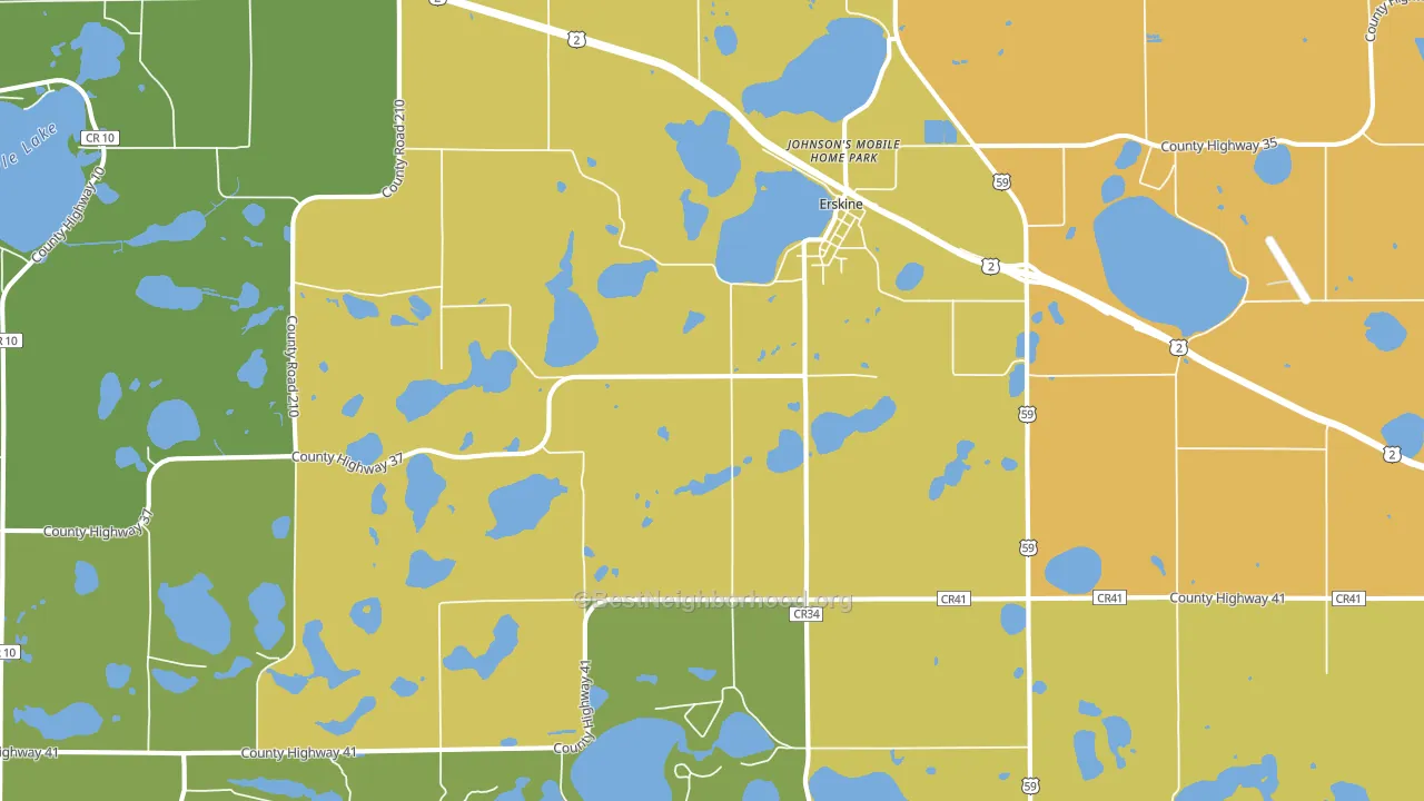 56535, MN block-group voter-turnout map