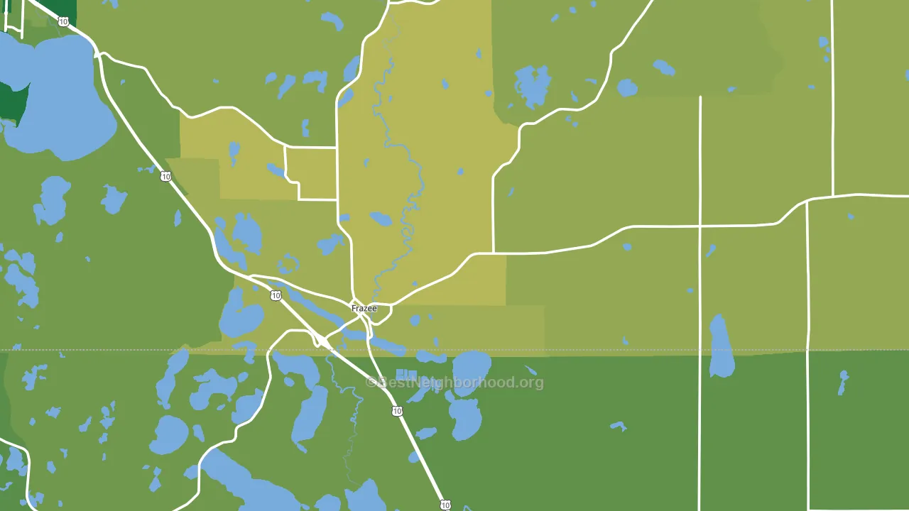 56544, MN block-group voter-turnout map