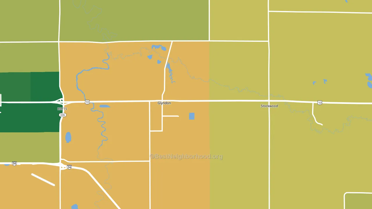 56547, MN block-group voter-turnout map
