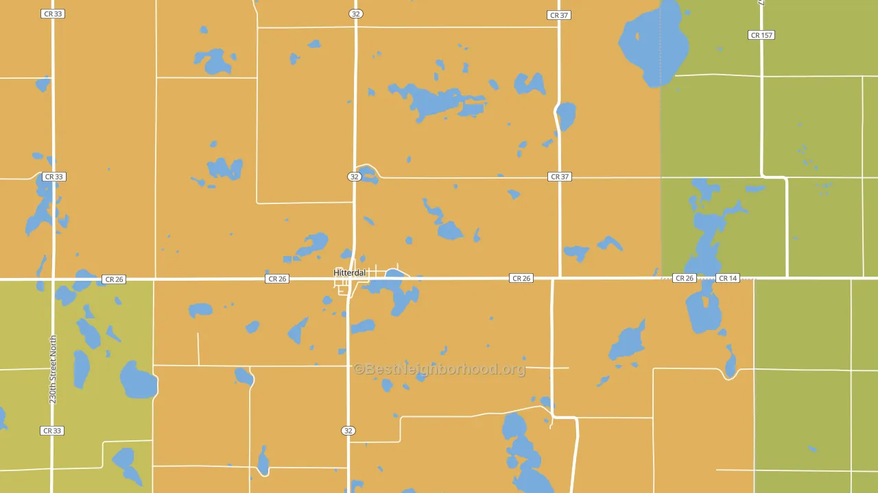 56552, MN block-group voter-turnout map