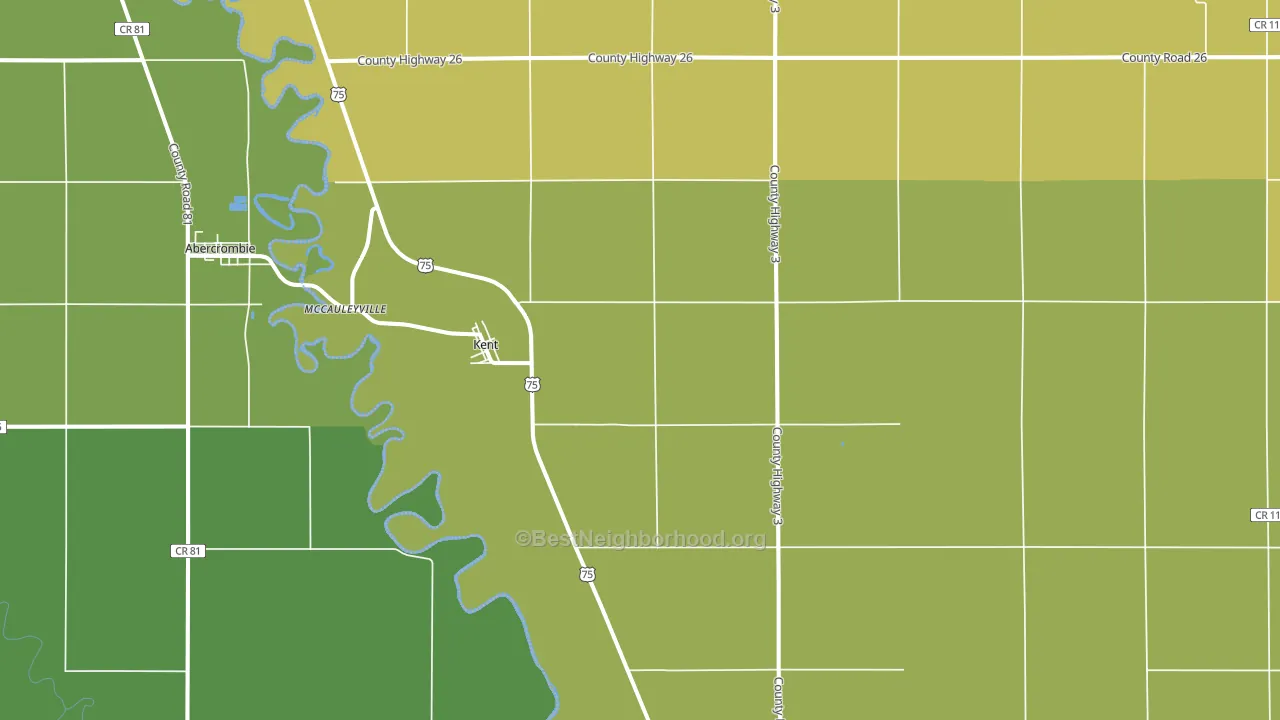 56553, MN block-group voter-turnout map
