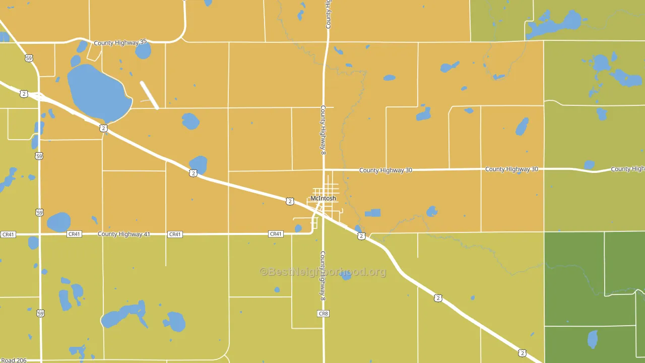 56556, MN block-group voter-turnout map