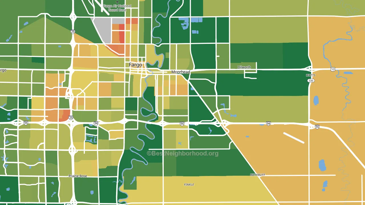 56560, MN block-group voter-turnout map