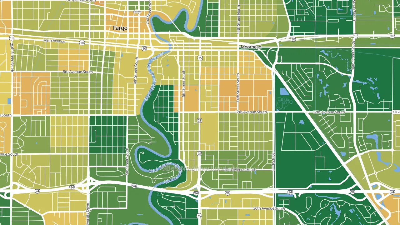 56562, MN block-group voter-turnout map