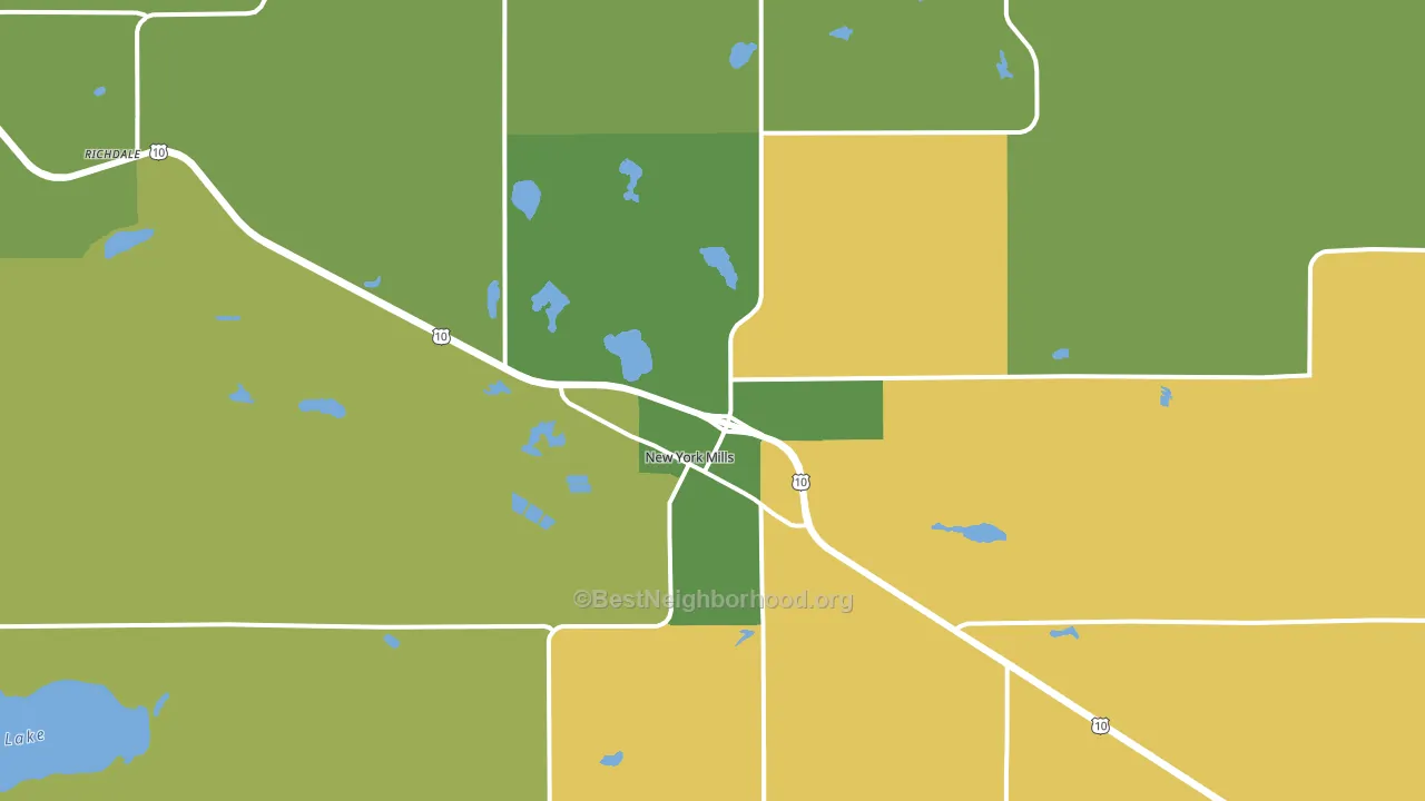 56567, MN block-group voter-turnout map