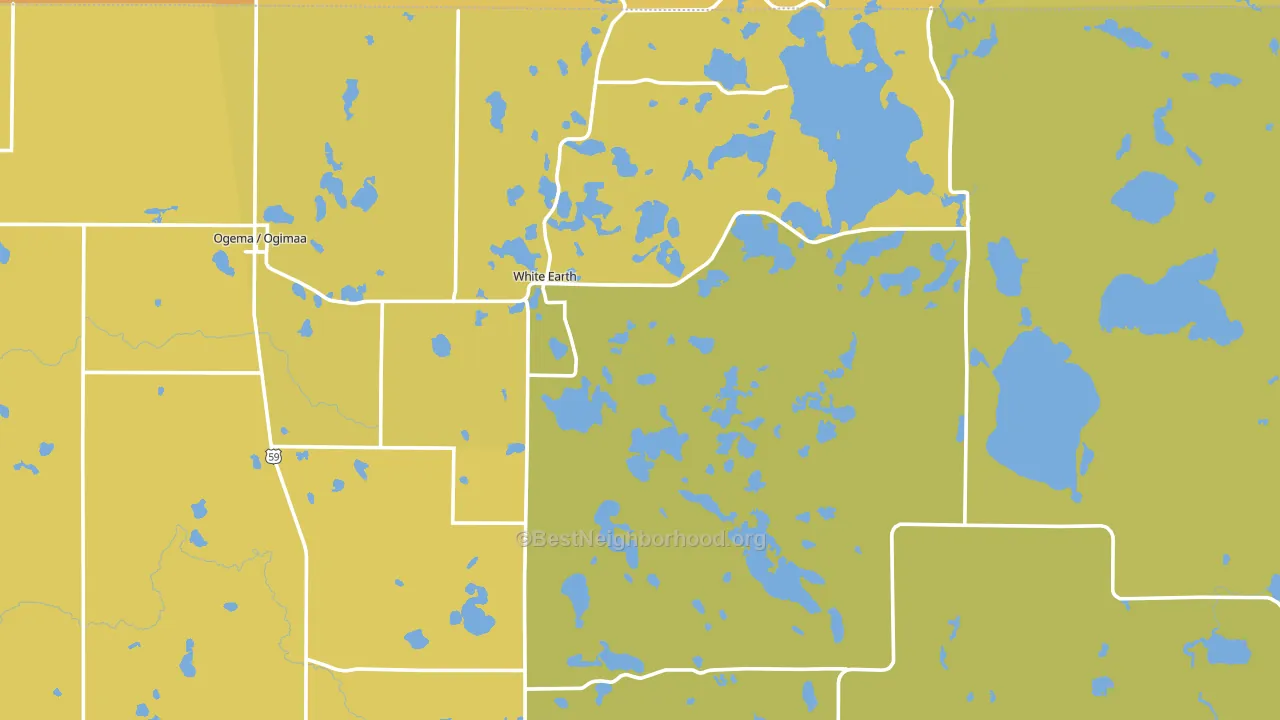 56569, MN block-group voter-turnout map