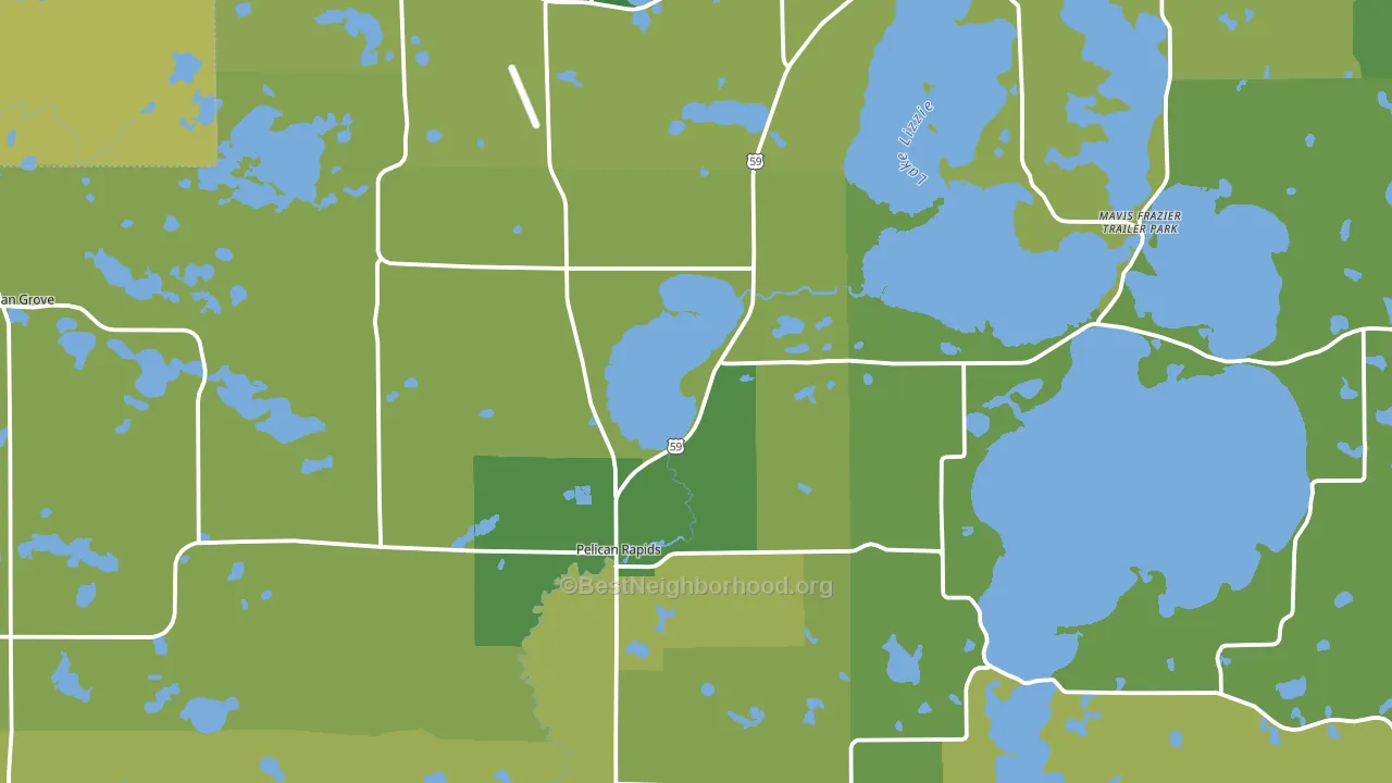 56572, MN block-group voter-turnout map