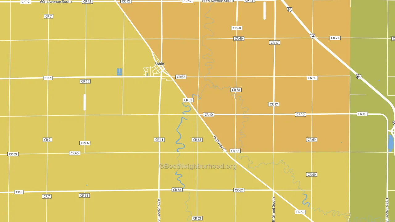 56580, MN block-group voter-turnout map