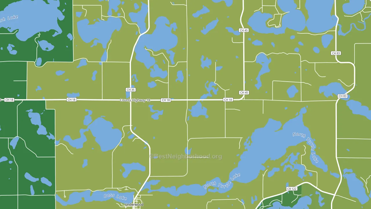 56586, MN block-group voter-turnout map