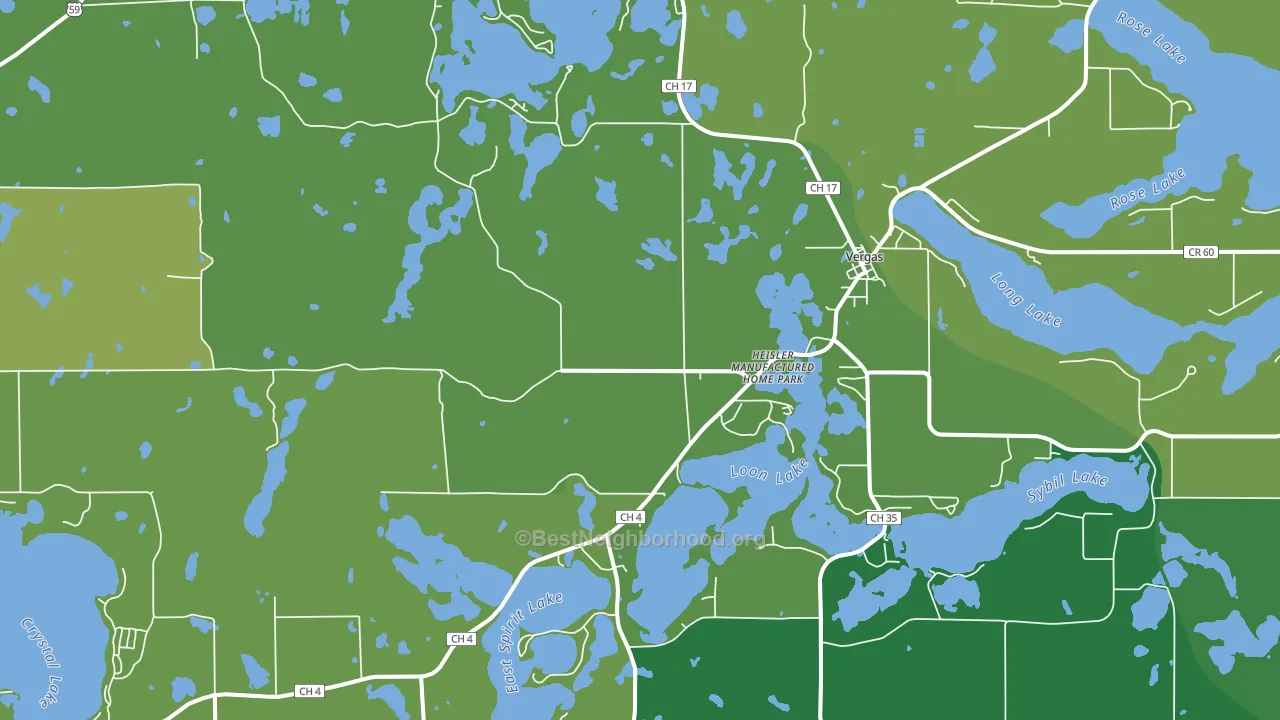 56587, MN block-group voter-turnout map