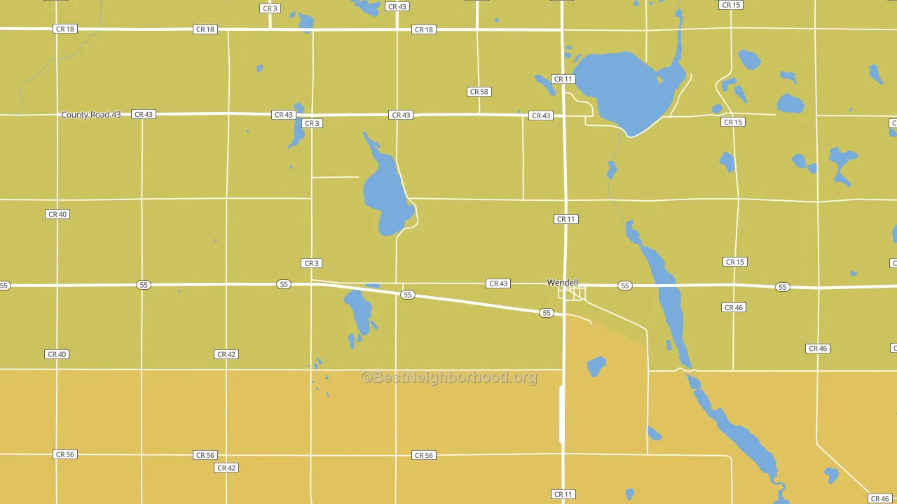 56590, MN block-group voter-turnout map