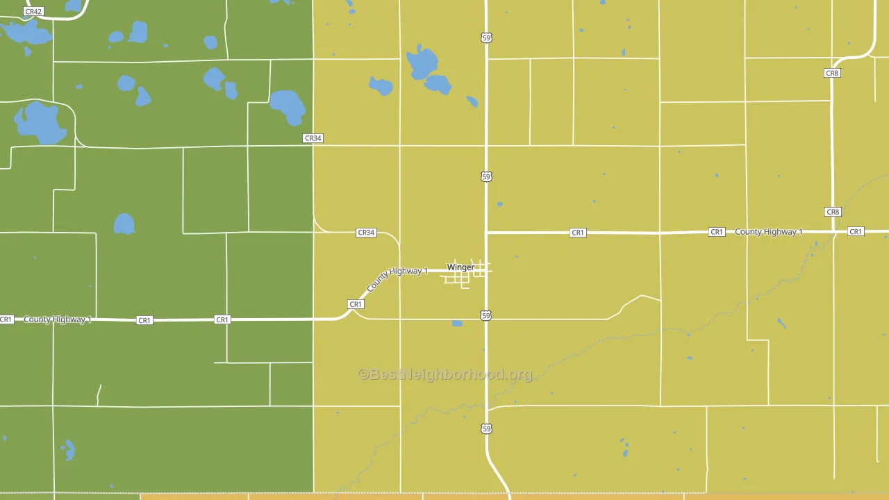 56592, MN block-group voter-turnout map