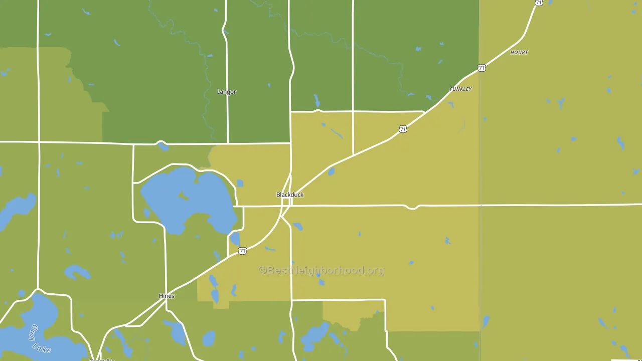 56630, MN block-group voter-turnout map