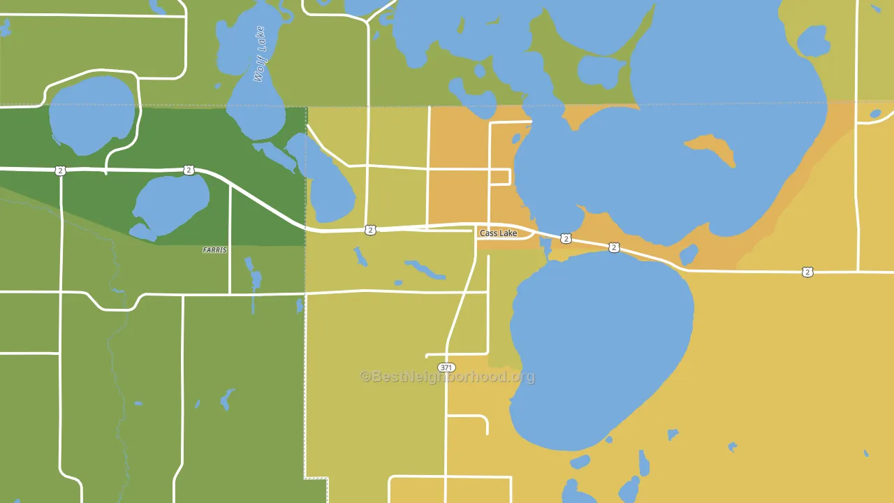 56633, MN block-group voter-turnout map