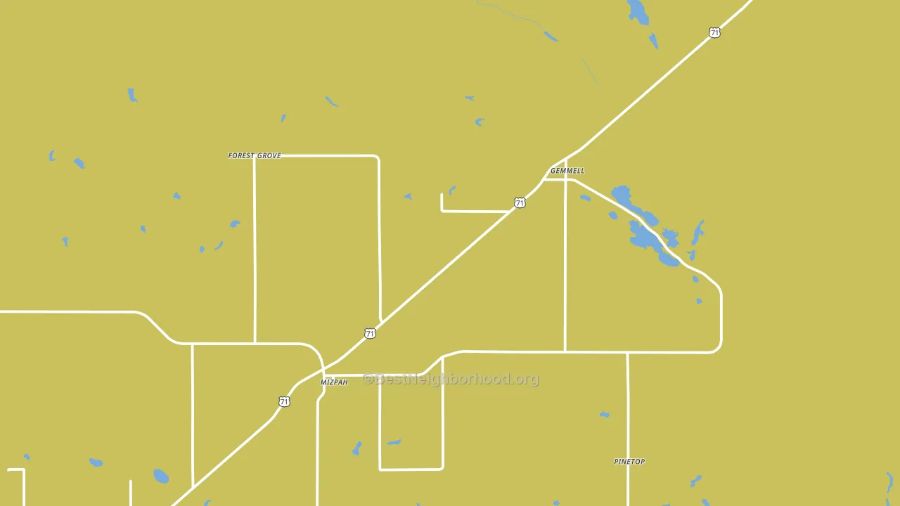 56660, MN block-group voter-turnout map
