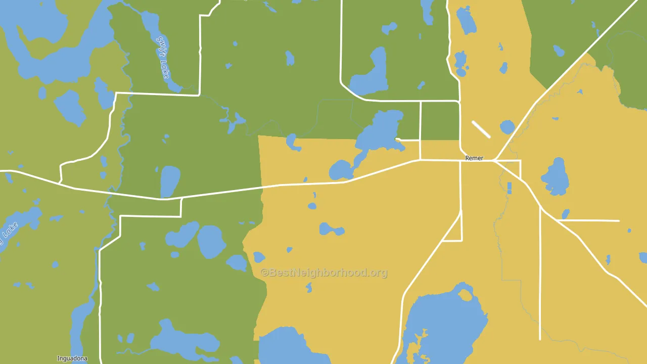 56672, MN block-group voter-turnout map