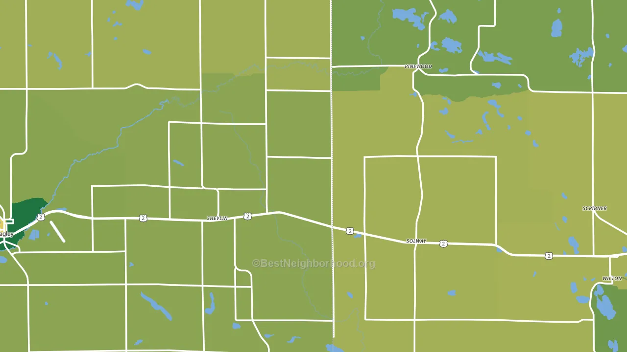 56676, MN block-group voter-turnout map