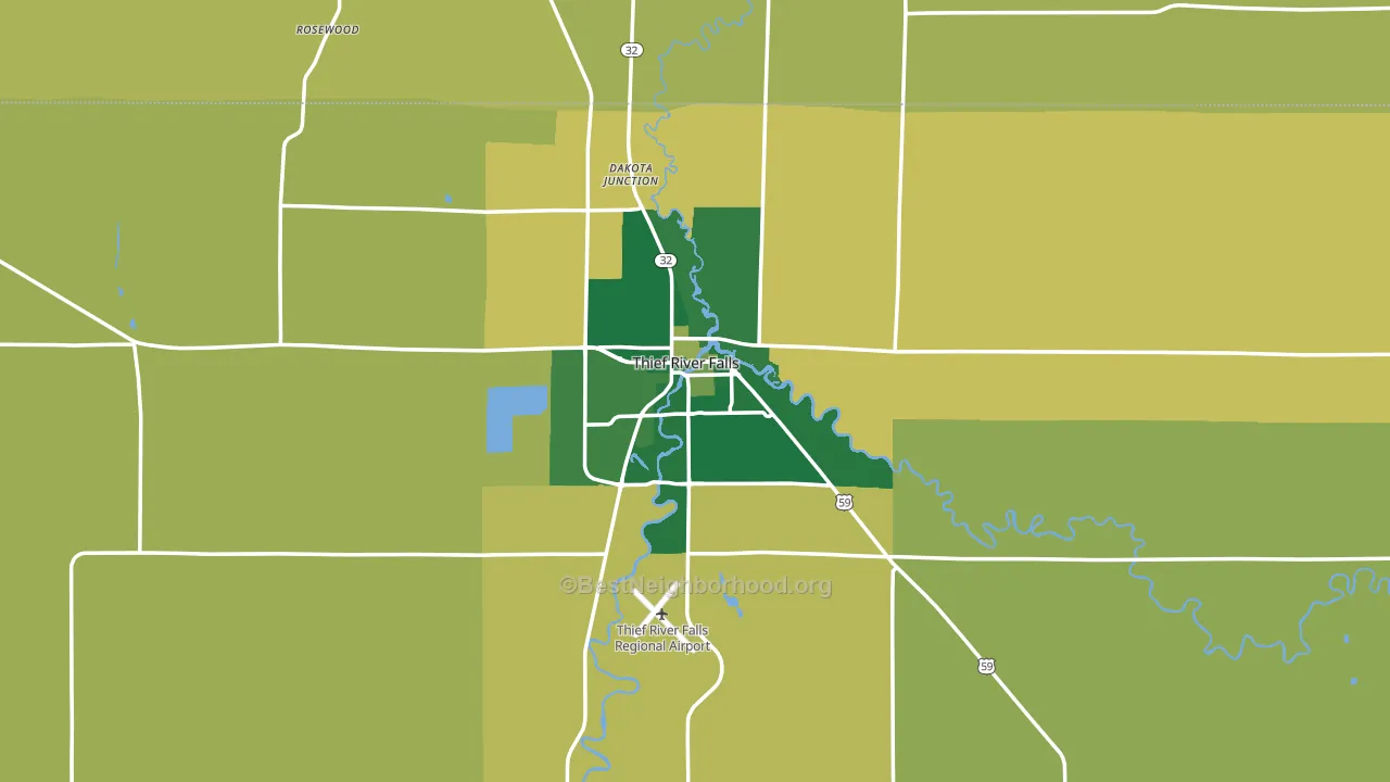 56701, MN block-group voter-turnout map