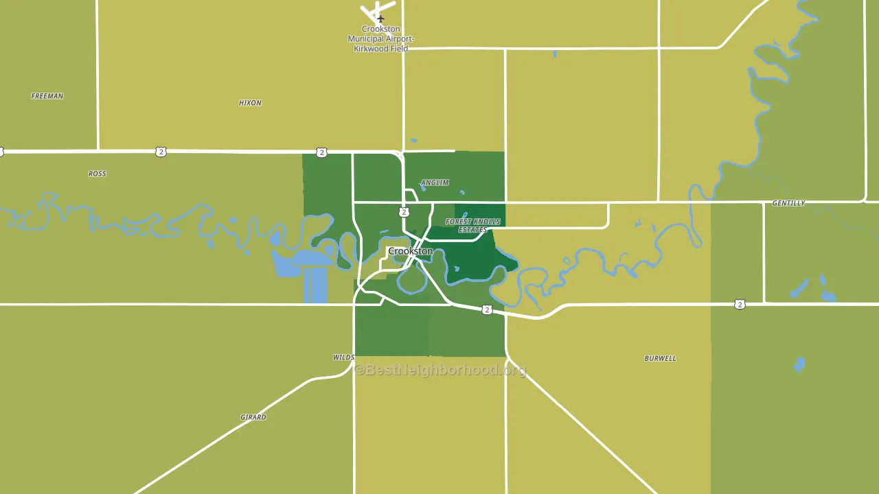 56716, MN block-group voter-turnout map