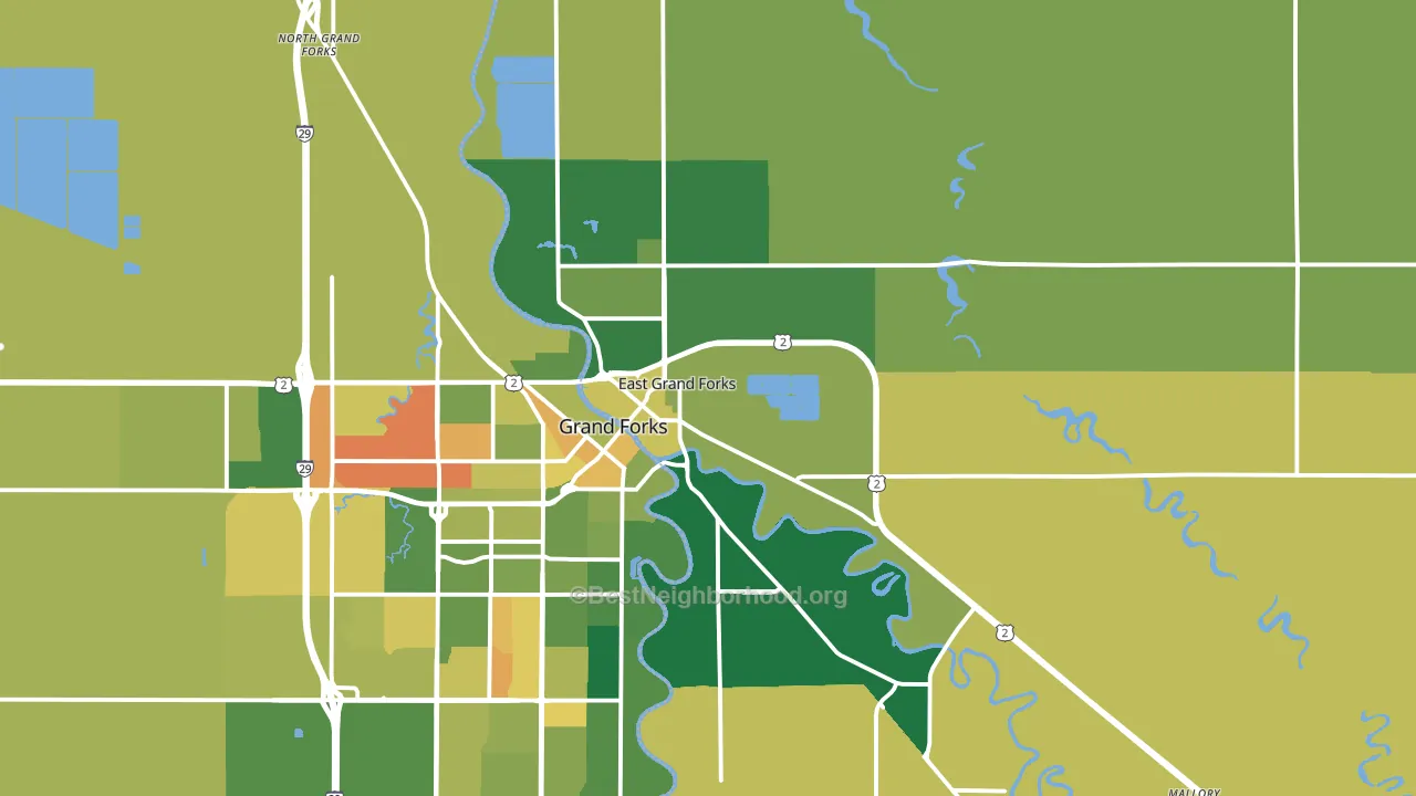 56721, MN block-group voter-turnout map