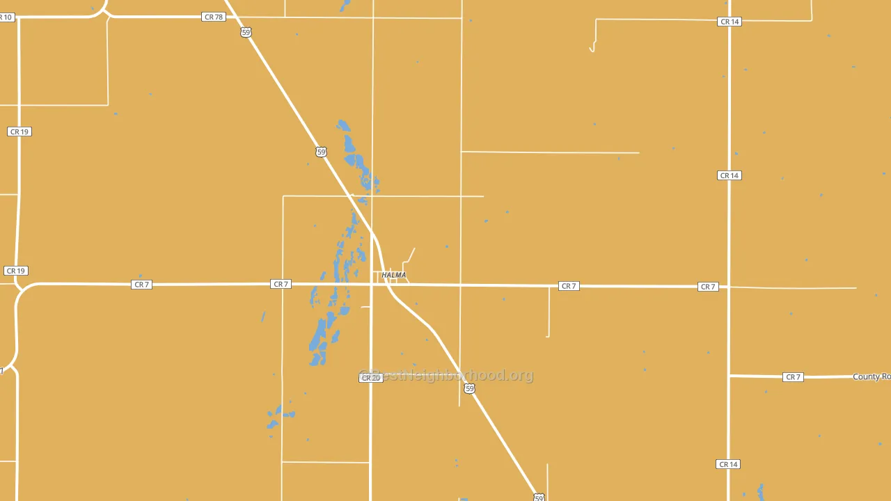 56729, MN block-group voter-turnout map