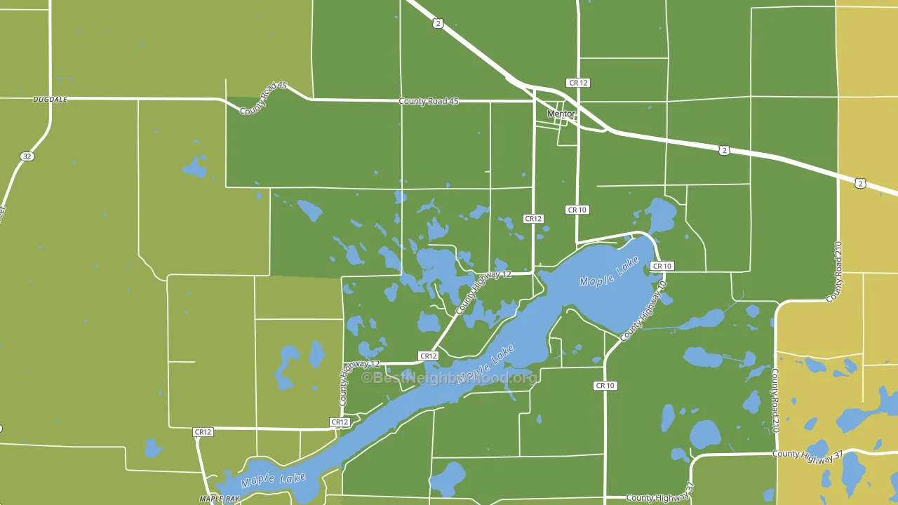 56736, MN block-group voter-turnout map