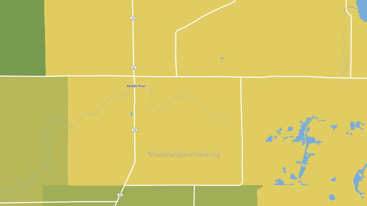 56737, MN block-group voter-turnout map